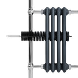 Klassicher Beheizter Handtuchheizkörper – 950 mm x 480 mm – Anthrazitgrau