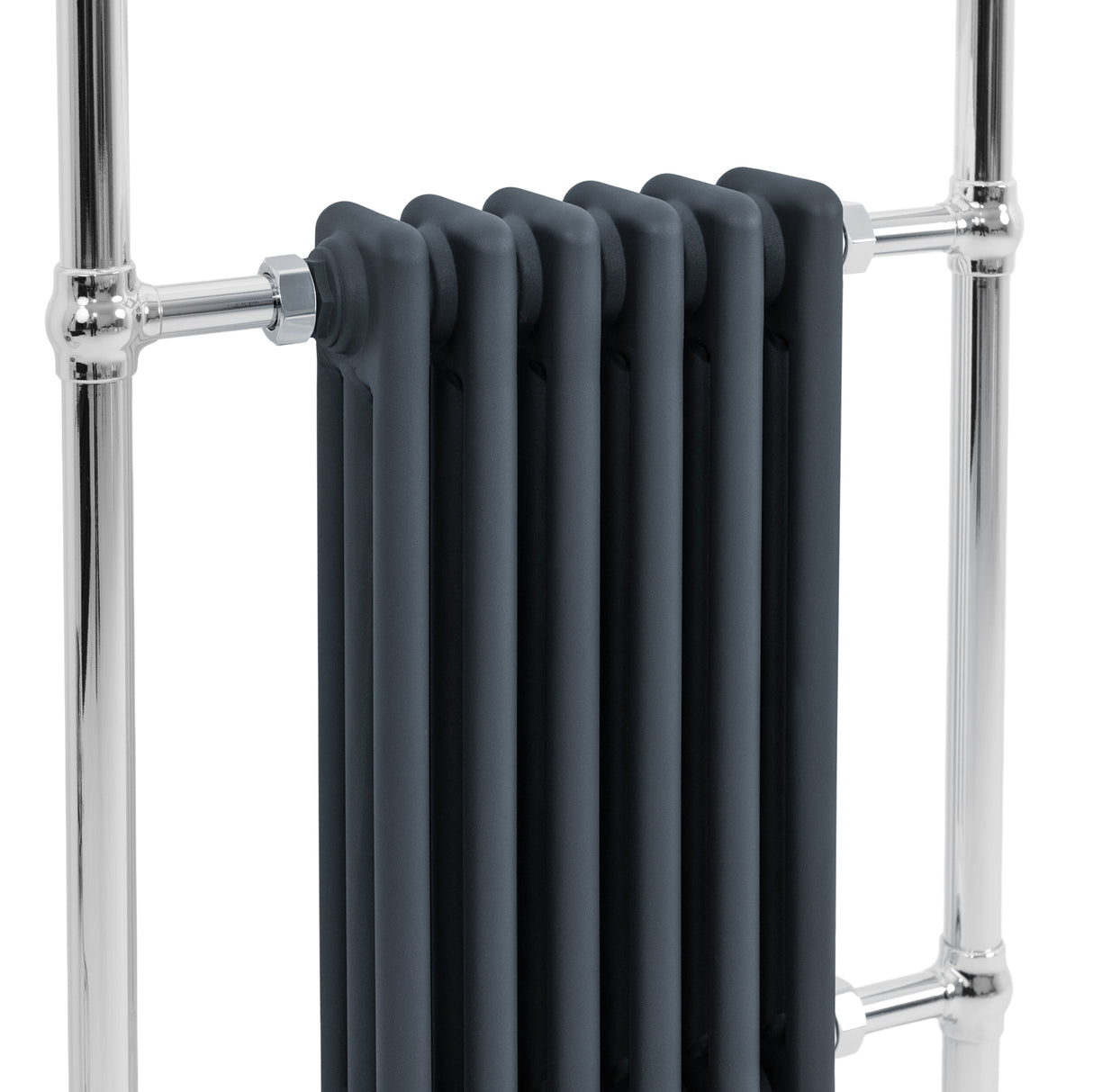 Klassicher Beheizter Handtuchheizkörper – 950 mm x 570 mm – Anthrazitgrau
