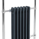 Klassicher Beheizter Handtuchheizkörper – 950 mm x 570 mm – Anthrazitgrau