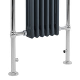 Klassicher Beheizter Handtuchheizkörper – 950 mm x 570 mm – Anthrazitgrau