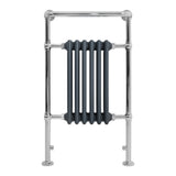 Klassicher Beheizter Handtuchheizkörper – 950 mm x 570 mm – Anthrazitgrau