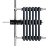 Klassicher Beheizter Handtuchheizkörper – 950 mm x 570 mm – Anthrazitgrau