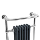 Klassicher Beheizter Handtuchheizkörper – 950 mm x 570 mm – Anthrazitgrau
