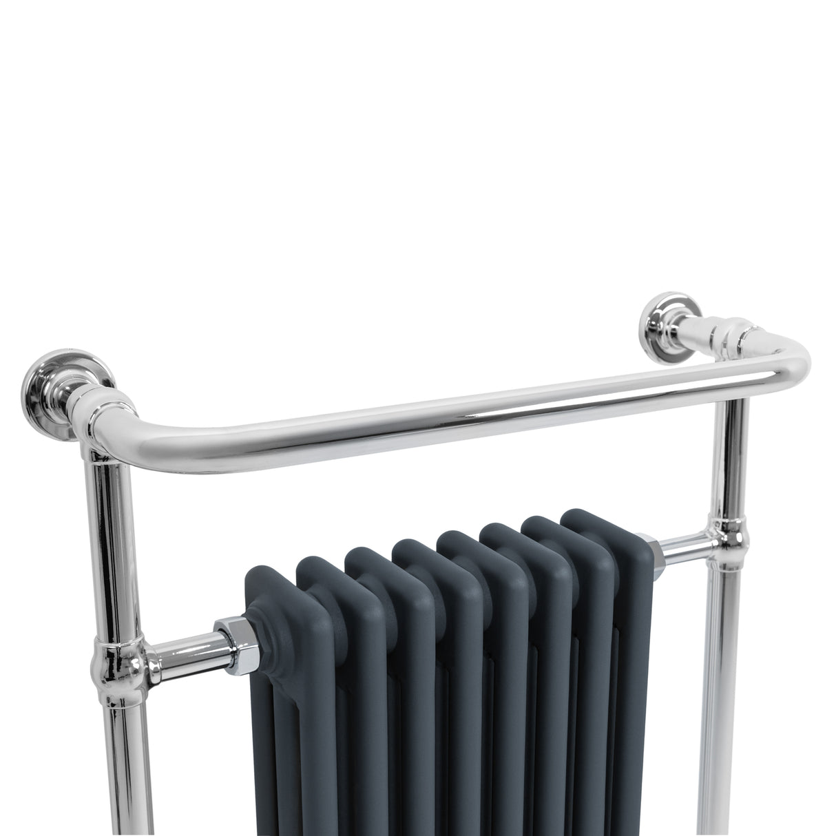 Klassicher Beheizter Handtuchheizkörper – 950 mm x 660 mm – Anthrazitgrau