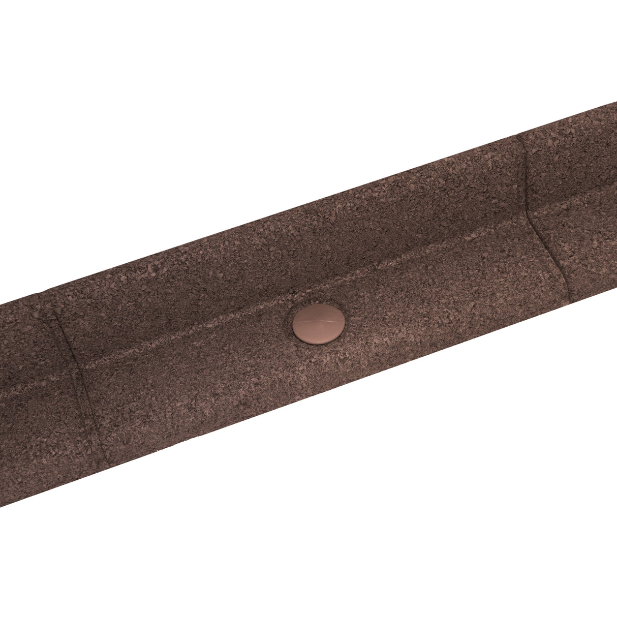 Flexible Rasenkante 6 x 1,2 m mit Gummihammer - Braun