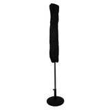 LED-Kipp-Sonnenschirm 2,7m mit Ständer - Schwarz