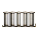 Klassischer 2-Säulen-Heizkörper mit TRV – 600 x 1190 mm - Rohmetall