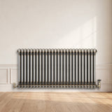 Klassischer 2-Säulen-Heizkörper mit TRV – 600 x 1190 mm - Rohmetall