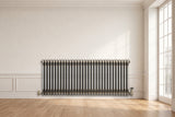 Klassischer 2-Säulen-Heizkörper mit TRV – 600 x 1460 mm - Rohmetall