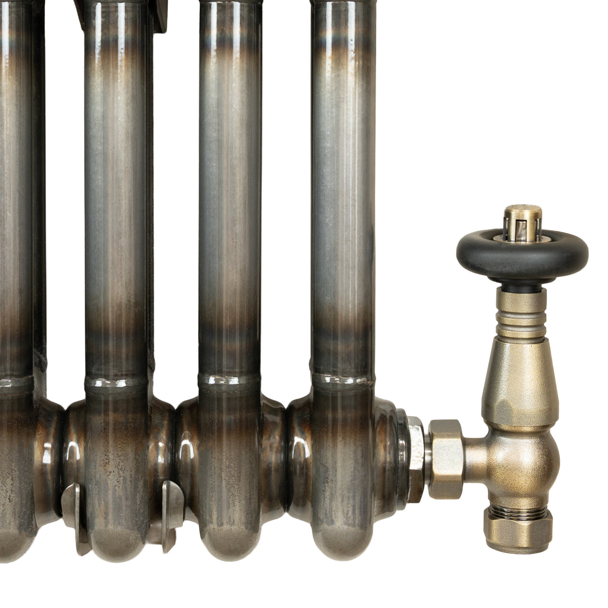 Klassischer 2-Säulen-Heizkörper mit TRV – 600 x 1460 mm - Rohmetall