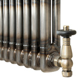 Klassischer 2-Säulen-Heizkörper mit TRV – 600 x 1460 mm - Rohmetall