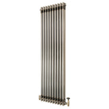 Klassischer 2-Säulen-Heizkörper mit TRV – 1500 x 470 mm - Rohmetall