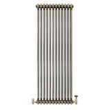 Klassischer 2-Säulen-Heizkörper mit TRV – 1500 x 560 mm - Rohmetall