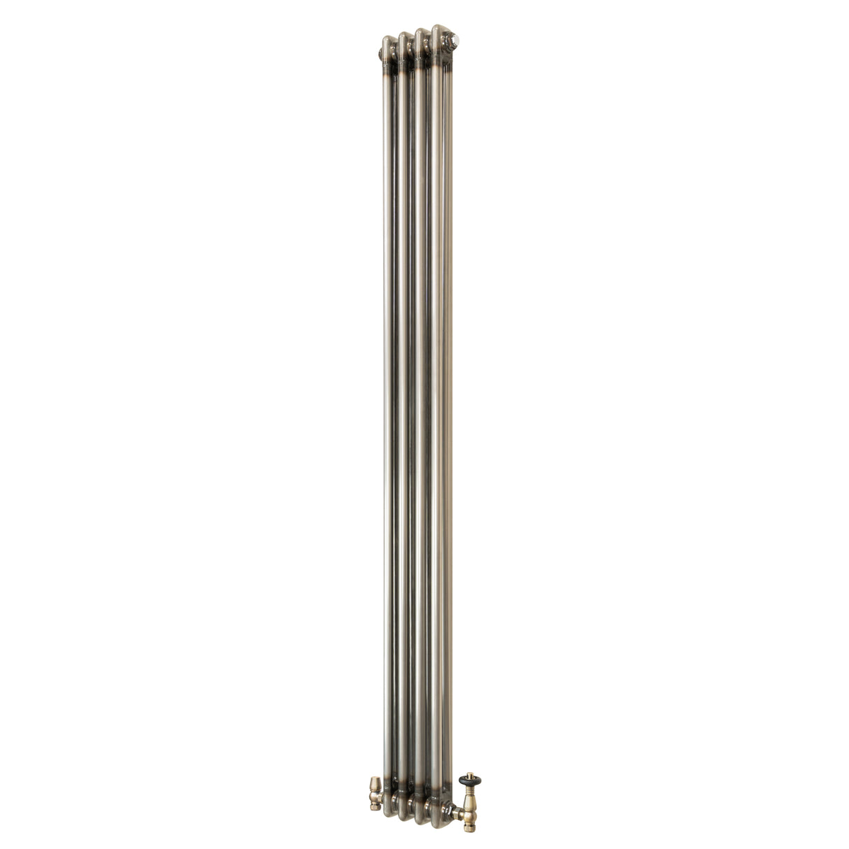 Klassischer 2-Säulen-Heizkörper mit TRV – 1800 x 200 mm - Rohmetall