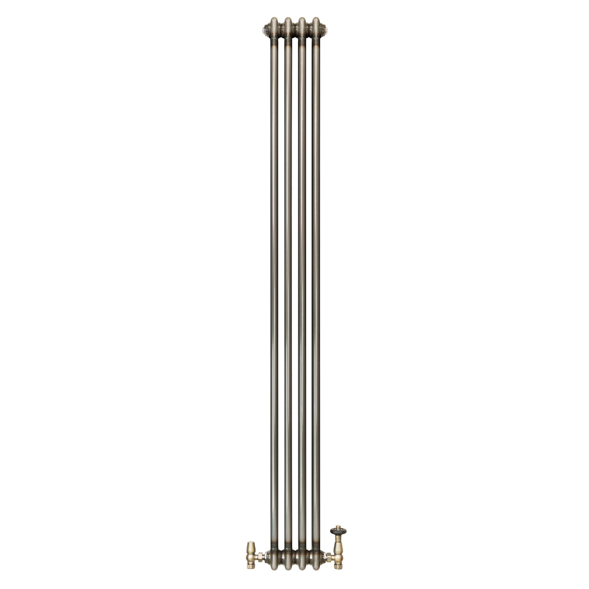 Klassischer 2-Säulen-Heizkörper mit TRV – 1800 x 200 mm - Rohmetall