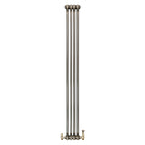 Klassischer 2-Säulen-Heizkörper mit TRV – 1800 x 200 mm - Rohmetall