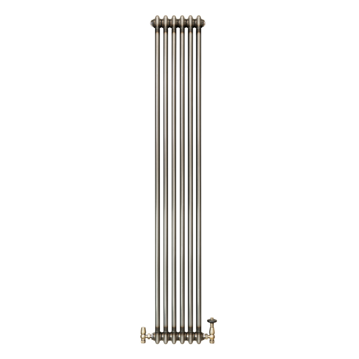 Klassischer 2-Säulen-Heizkörper mit TRV – 1800 x 290 mm - Rohmetall