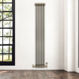 Klassischer 2-Säulen-Heizkörper mit TRV – 1800 x 290 mm - Rohmetall