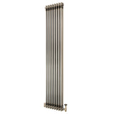 Klassischer 2-Säulen-Heizkörper mit TRV – 1800 x 380 mm - Rohmetall