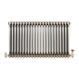 Klassischer 3-Säulen-Heizkörper mit TRV – 600 x 1010 mm - Rohmetall