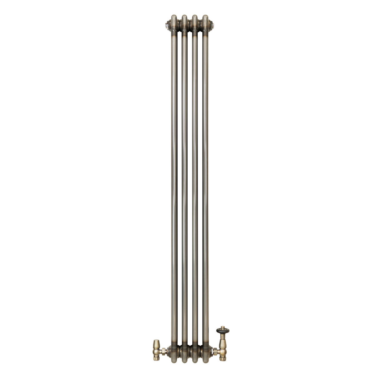 Klassischer 3-Säulen-Heizkörper mit TRV – 1500 x 200 mm - Rohmetall