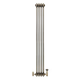 Klassischer 3-Säulen-Heizkörper mit TRV – 1500 x 200 mm - Rohmetall