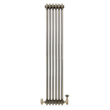 Klassischer 3-Säulen-Heizkörper mit TRV – 1500 x 290 mm - Rohmetall