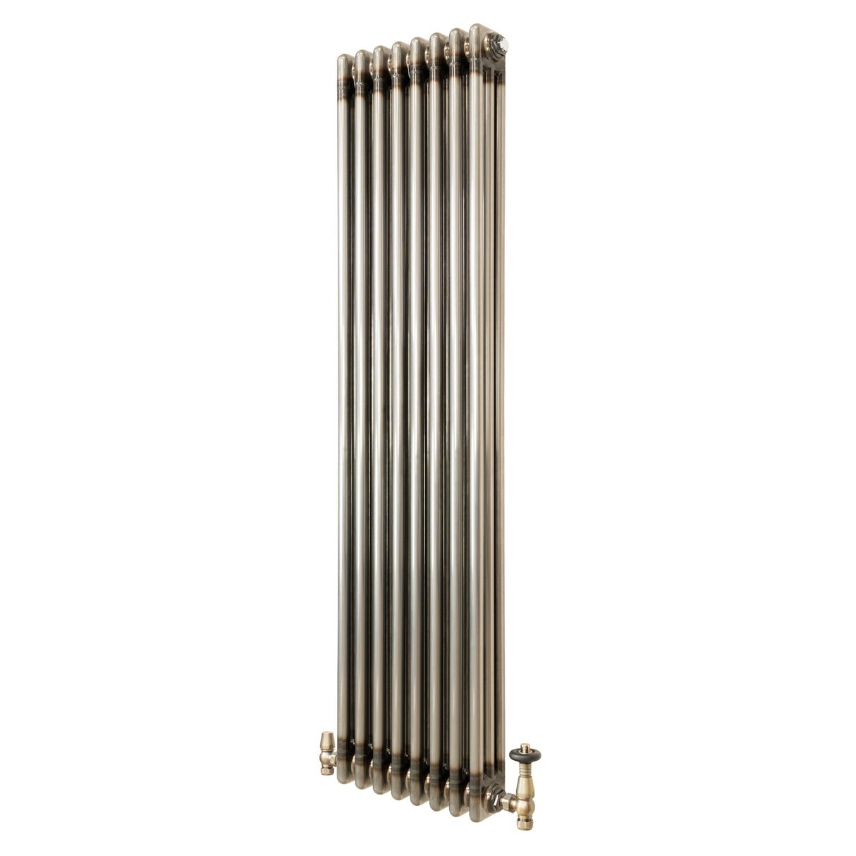 Klassischer 3-Säulen-Heizkörper mit TRV – 1500 x 380 mm - Rohmetall