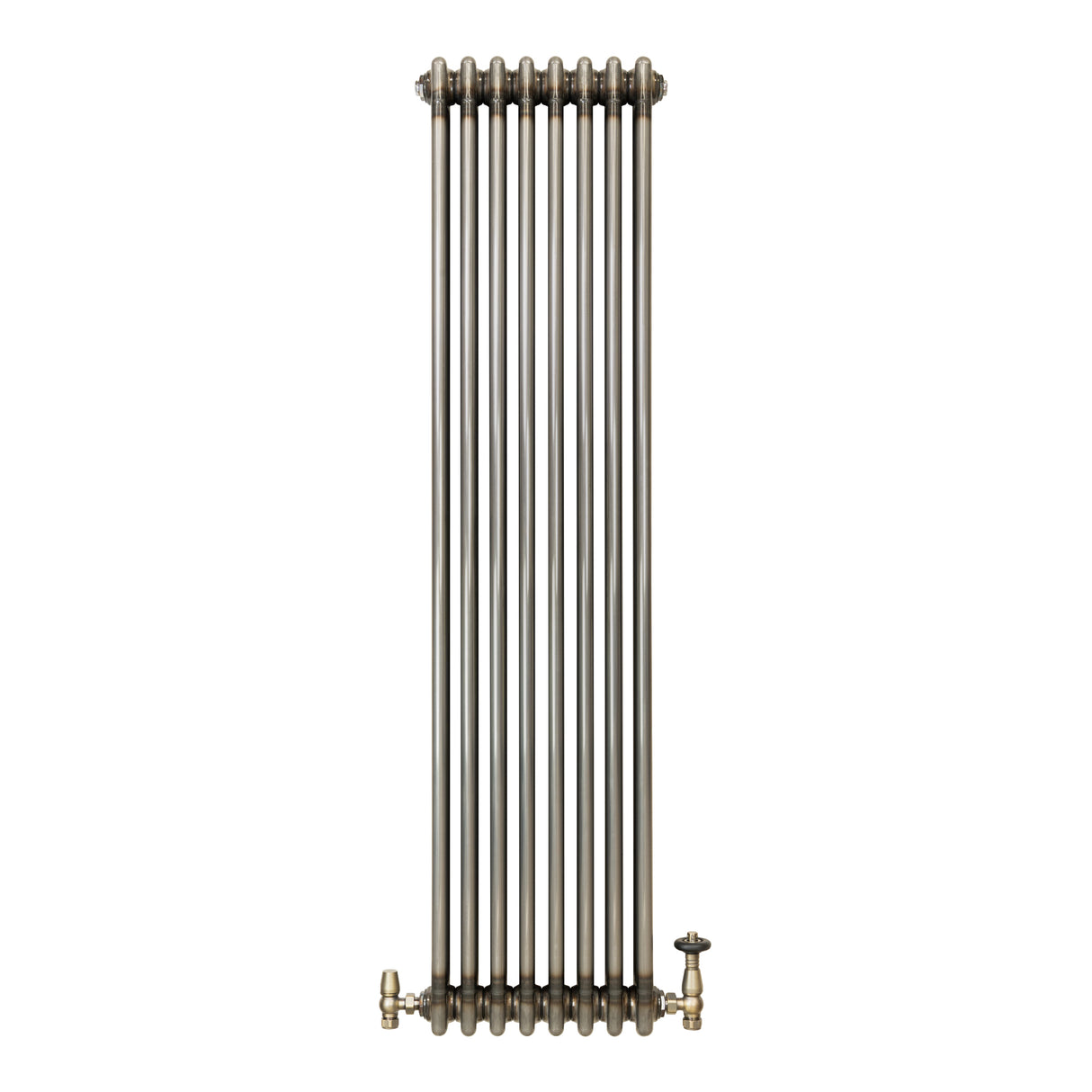 Klassischer 3-Säulen-Heizkörper mit TRV – 1500 x 380 mm - Rohmetall