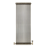 Klassischer 3-Säulen-Heizkörper mit TRV – 1500 x 560 mm - Rohmetall