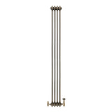 Klassischer 3-Säulen-Heizkörper mit TRV – 1800 x 200 mm - Rohmetall