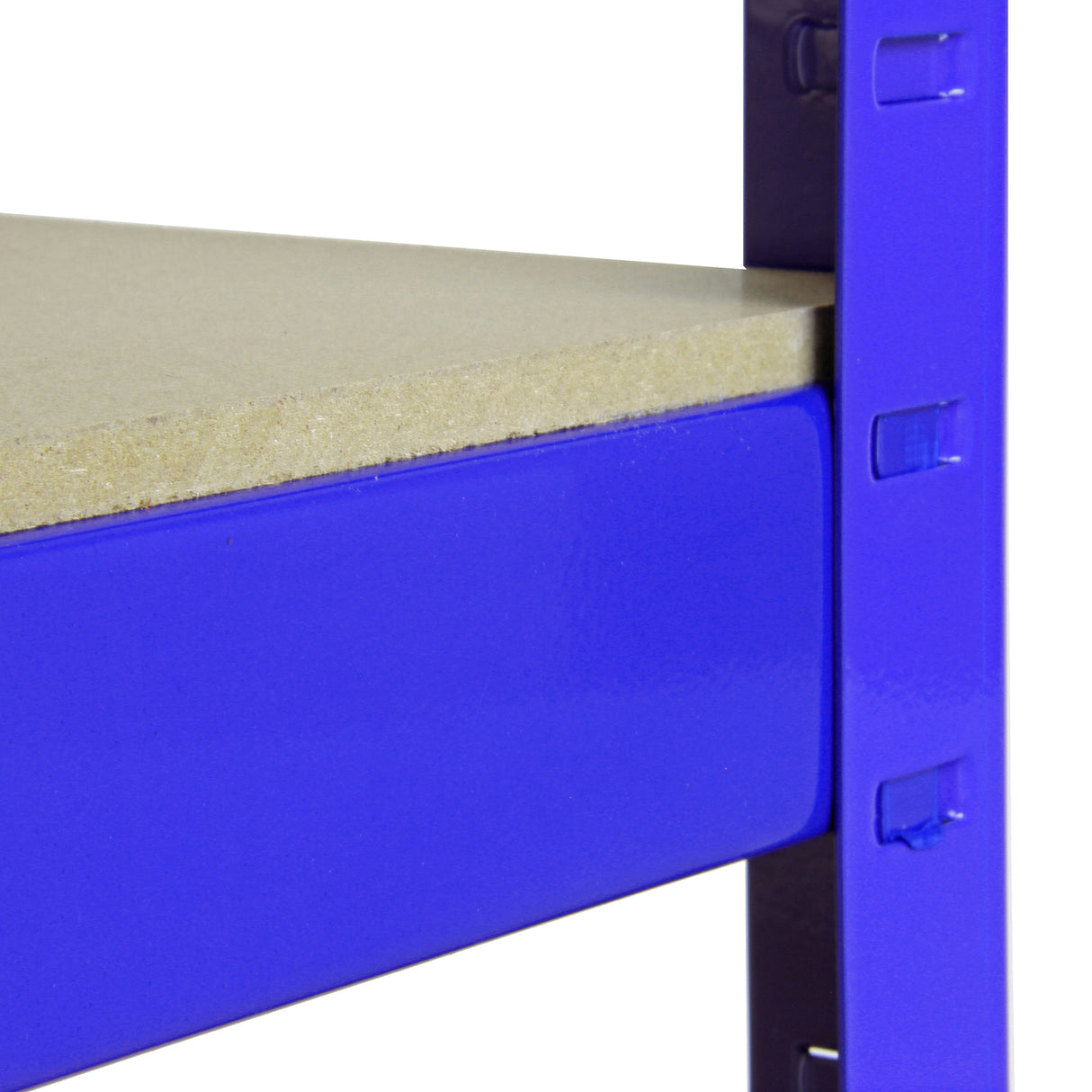5x Monster Racking T-Rax 90cm Lagerregal Blau mit Gratis Gummihammer