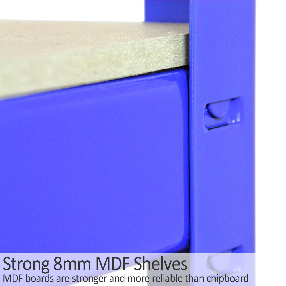 Monster Racking T-Rax Eckregal & 4x 90cm Lagerregal, Blau