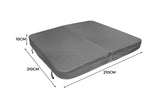 2,1m Whirlpool Abdeckung - Grau