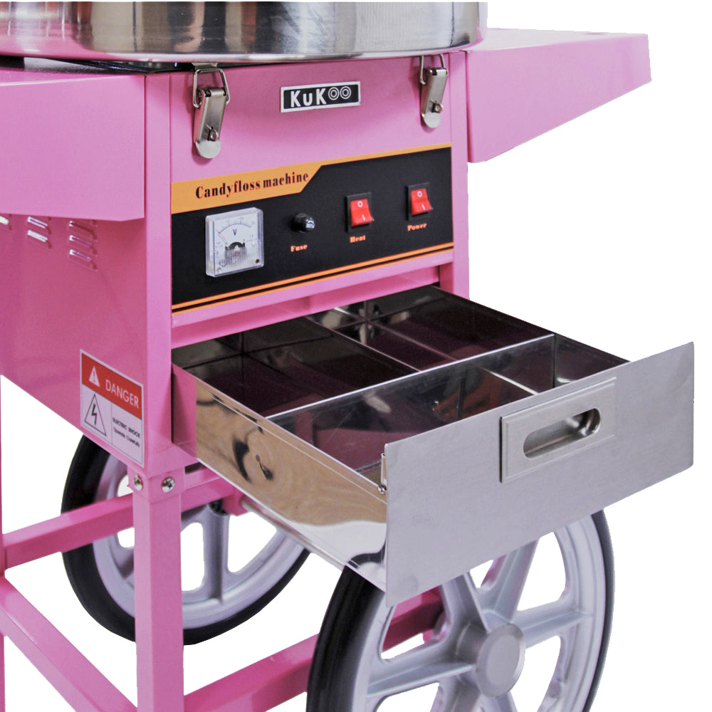 KuKoo Zuckerwattemaschine mit Wagen