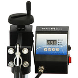 Schwarzes 5-in-1-Gerät mit digitalem Display, Steuerknopf und präzisen Temperatureinstellungen für Vinylschneiden und Druckanwendungen