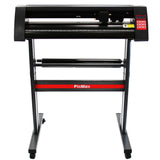 Schwenkpresse mit 38 cm Breite, 720 mm Vinylschneider, stabiler schwarzer Rahmen, rote Akzentlinien und benutzerfreundliches Bedienfeld
