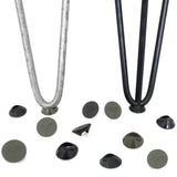 4er-Set Haarnadelbein-Schoner 12 mm Grau