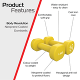 2 Neopren-Hanteln à 1,5 kg