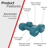Neopren-Hanteln 2 x 4 kg