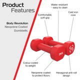 Neopren-Hanteln 2 x 2 kg