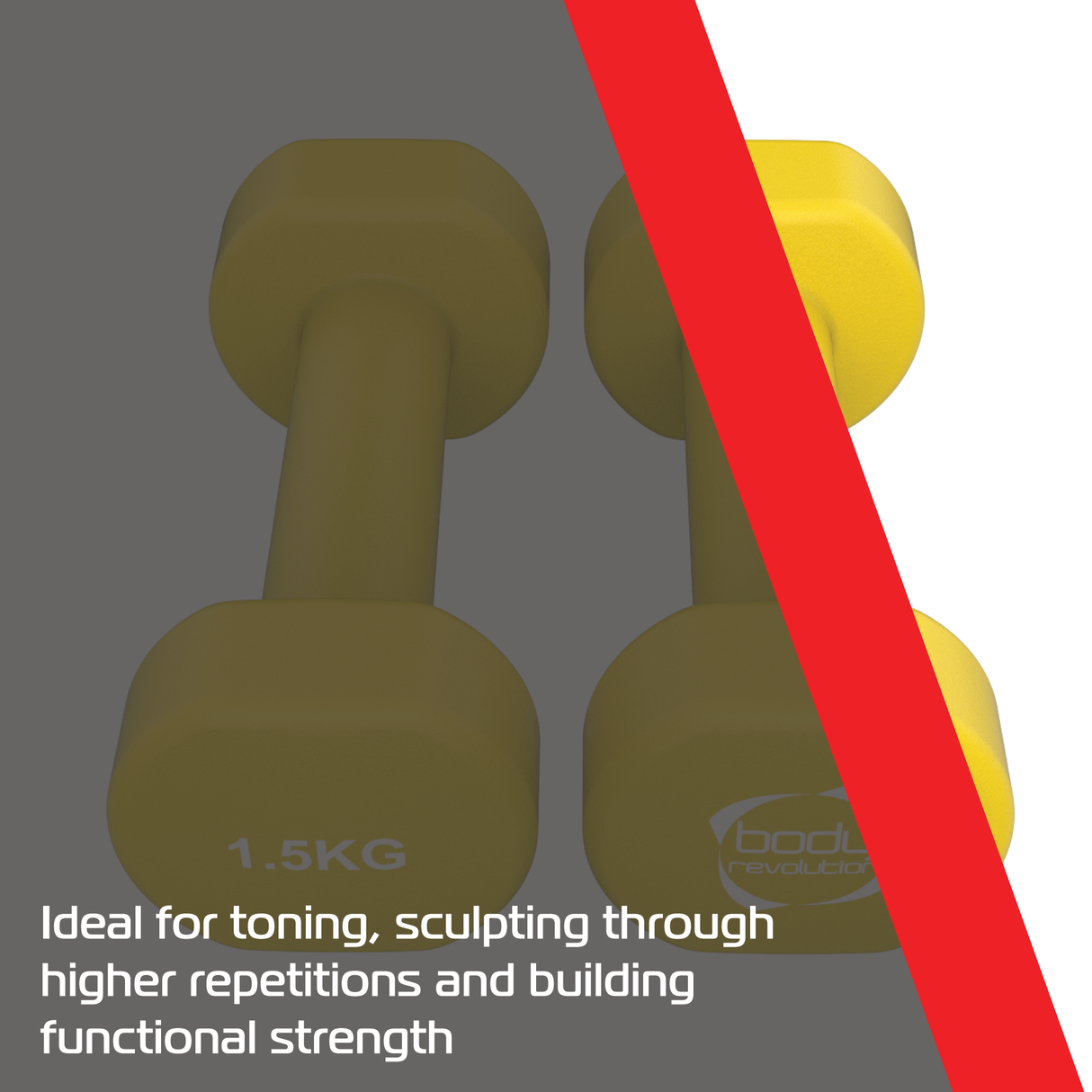 2 Neopren-Hanteln à 1,5 kg