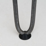 Grau 4er-Set Haarnadelbein-Schoner aus flexiblem Material, ideal für den Schutz von Böden, mit runder, stabiler Basis und leichtem, geschwungenem Design