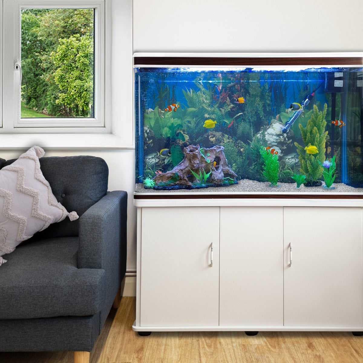 Aquarium Komplettset - Weiss