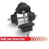 Body Revolution Verstellbares 30 kg Kurzhantel- und Langhantel-Set