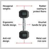 Body Revolution Hex-Hanteln 2 x 10kg