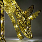 LED beleuchtetes goldenes Reh