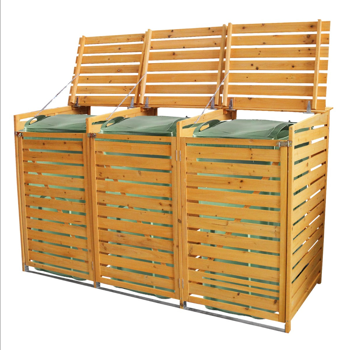 Mülltonnenverkleidung Mülltonnenbox für 3 Tonnen