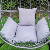 2 Polyrattan Hängesessel Schwarz