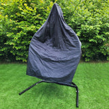 2 Polyrattan Hängesessel Schwarz